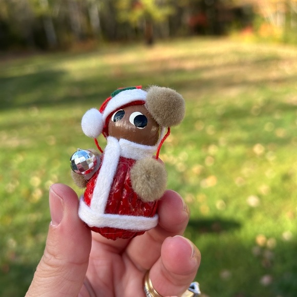 5/$25 Festive Santa Ornament with Red and White Accents 🐿️ - Picture 4 of 8